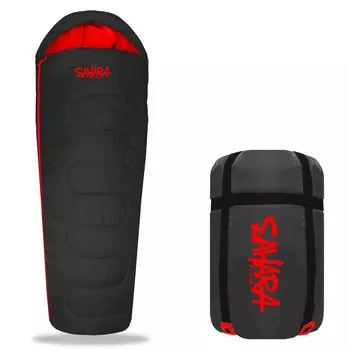 Спящий спальный искусственный температурный предел градусов тип [FieldSAHARA] мешок, мешок, зимний, пуховый, моющийся, компактный, -15 (гибридный черный)