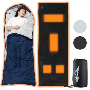 Спящий зимний электрический профилактика стихийных бедствий для зимнего сна электрический обогрев профилактика стихийных бедствий Спящий в 3 уровнях сумки для хранения 185 x 65