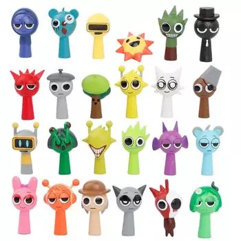 Spranky Figure Doll Block Toy Doll Goods Collector Doll Set 24 Piece Set Painted Finish Product