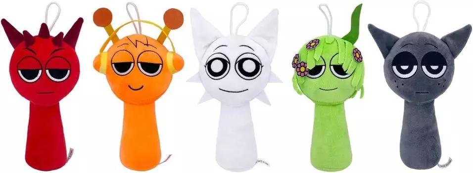 Spranky Plush Doll Set of 5 Goods Doll Singing Monster Character Oren Ladi Vineria Gray Wenda (многокрасочный (Комплект А))