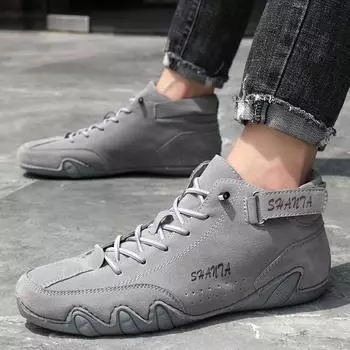 Справиться с поломанными размерами кожаных ботинок Martin, мужская зимняя модная обувь с высоким берцем, британский стиль, уличные ботинки, короткие ботинки 38 чёрный