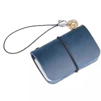 Справочник Ультра-маленький карманный блокнот на 32 листа Милый мини-блокнот Ежедневник Планировщик Ink blue Solid color