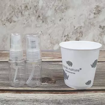 Spray pump 20ml refill 2p cosmetic container spray bottle, see detailed page