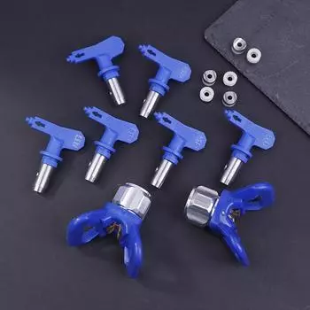 Sprayer Combination Nozzle Set Nozzle Spray Gun Nozzle Suitable For Latex Paint Sprayer синий
