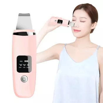 Spre kayou Water Peeling Facial Device EMS Ultrasonic Peeling Ion Derivation Iontophoresis EMS Ion Facial Device Waterproof Dirt Removal Ultrasonic