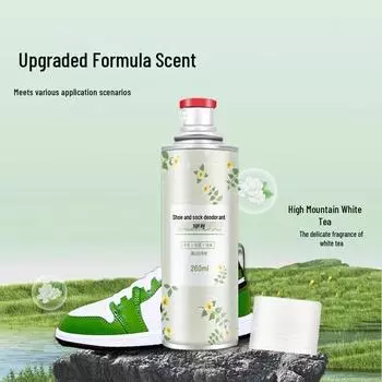 Спрей-дезодорант для обуви: Устранитель запаха для кроссовок, носков, спортивной обуви и обувных шкафов с антибактериальной дезинфекцией