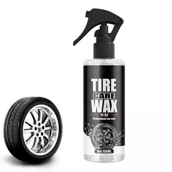 Спрей для блеска автомобильных шин 3,38 унций, воск для ухода за автомобильными шинами, водонепроницаемый воск для полировки автомобильных шин, средство для восстановления резины для грузовиков CHINA