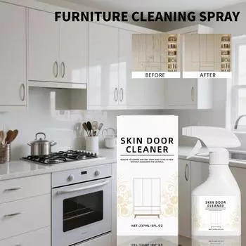 Спрей для чистки дверцы мебельного шкафа, Многофункциональное средство для удаления грязи и накипи, Жидкость для чистки мебели, 237 мл One Size белый