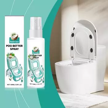 Спрей для чистки туалета, Освежающий и чистый туалет, Долговечный, Портативный уход для туалетов дома и в отеле 100 мл One Size