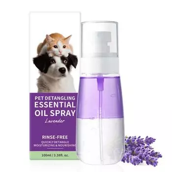 Спрей для дезинфекции и смягчения шерсти домашних животных, распутывающий спрей, специальный и мягкий спрей 100 мл One Size белый