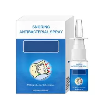 Спрей для дыхательных путей избавляет от храпа и позволяет вам наслаждаться спокойной ночью, улучшает качество сна и ведет к лучшей жизни20 мл синий