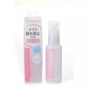Спрей для фиксации Cezanne Make Fix Mist 48 мл. Предотвращает осыпание макияжа. Предотвращает огрубение кожи. Лосьон-спрей. Бесцветный.
