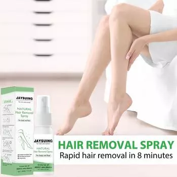 Спрей для гладкого, деликатного и мягкого удаления волос под мышками и ногами, спрей для ухода за чистотой, 30 мл One Size