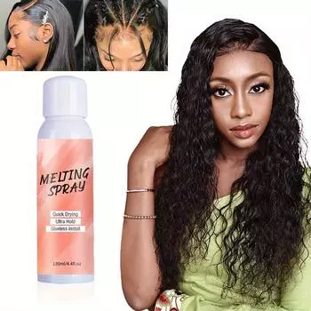 Спрей для клея для париков Легкосохнущий клей для кружева Прозрачный спрей 130ml