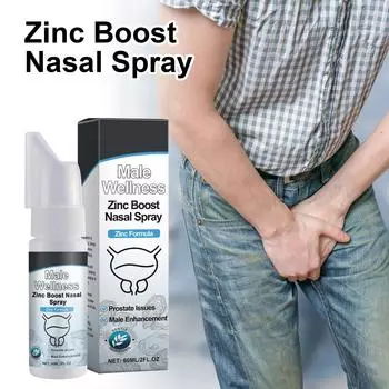 Спрей для носа для мужчин, простата, назальный спрей для мужчин, ежедневные упражнения для тела, облегчение дискомфорта, мягкий ингредиент, комфортный спрей 60 мл One Size синий