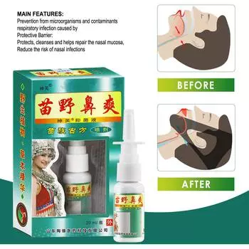 Спрей для носа Спрей для ухода за носом Лечение заложенности носа
