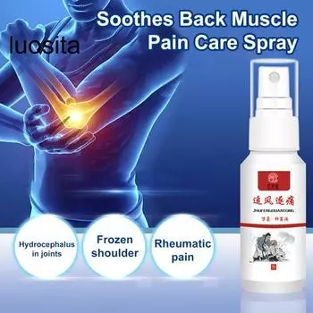 Спрей для облегчения боли, 60 мл, мягкий для кожи, снижает мышечное напряжение, натуральный ингредиент, травяной туман, уход за мышцами спины 60ML
