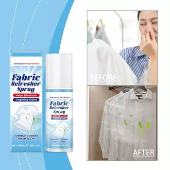 Спрей для одежды, быстросохнущий, для удаления запахов, антистатический, портативный, для горячей стирки, спортивная одежда, помощь 100 мл One Size