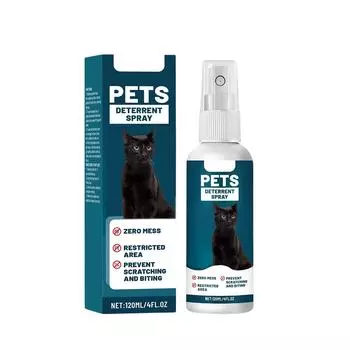 Спрей для отпугивания домашних животных;Спрей для регуляции поведения питомцев; Спрей-руководство по поведению кошек(120мл) One Size