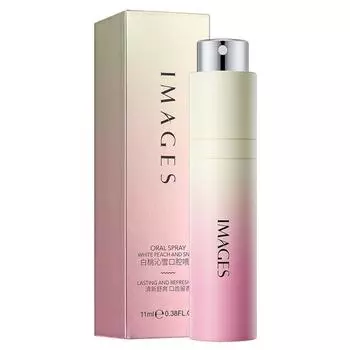 Спрей для полости рта «Белый персик» Свежее дыхание и чистый запах Маленький и портативный освежитель рта peach