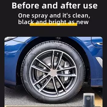 Спрей для придания блеска шинам 100 мл. Спрей для придания блеска шинам. Очиститель для шин. Покрытие для шин. Уход за шинами и колесами для автомобилей, грузовиков, внедорожников, автофургонов. CHINA