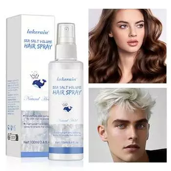 Спрей для придания объема волосам с морской солью Увлажняющий уход за волосами с текстурированным освежающим спреем для волос 1Pc белый
