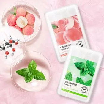 Спрей для рта, освежитель дыхания, спрей для полости рта, травяной освежитель дыхания, удаление неприятного запаха изо рта, свежее дыхание, дым peach