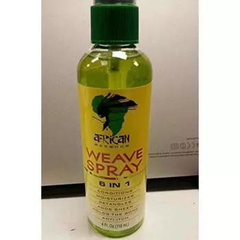 Спрей для синтетических человеческих волос African Essence 6 в 1, 118,3 мл (4 унции).