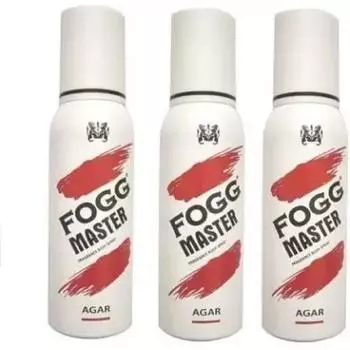 Спрей для тела FOGG Master Agar, 150 мл каждый спрей для тела - для мужчин и женщин (450 мл, Упаковка 3 шт.)