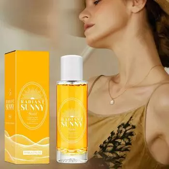 Спрей для тела, освежающий цветочный спрей для тела для женщин. Свежий женский спрей для тела с освежающим эффектом. 50 мл. жёлтый