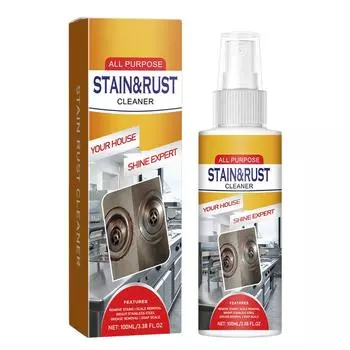 Спрей для удаления ржавчины Грили Духовки Грязь Масло Пятно Обезжириватель Металлическая посуда Антикоррозийное средство Очиститель ржавчины для кухни 100ml