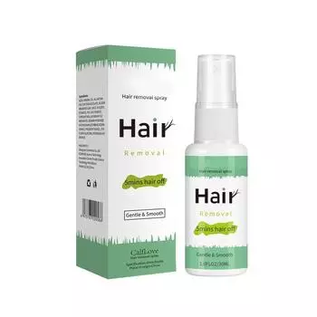Спрей для удаления волос 30 мл, мягкое удаление волос, не раздражающее средство для ухода за кожей One Size зелёный