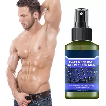 Спрей для удаления волос для мужчин на ногах и руках, нежный спрей для тела 100 мл One Size чёрный