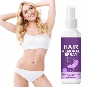 Спрей для удаления волос на всем теле, подмышками, на ногах, увлажняющий, нежная пена 100 мл One Size белый