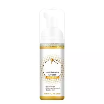 Спрей для удаления волос на всем теле, подмышками, на ногах, увлажняющий, нежная пена 60 мл One Size белый