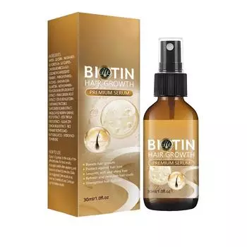 Спрей для ухода за кожей головы и волосами, травяной спрей для ухода за волосами, биотин, жидкий спрей для роста волос, густые волосы, жидкость для ухода за кожей головы, 30 мл белый