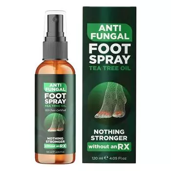Спрей для ухода за ногами, Эффективный и длительный контроль потоотделения, Освежающий спрей от грибка стопы 120 мл One Size белый