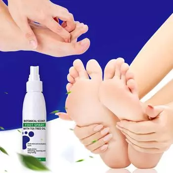 Спрей для ухода за ногами с маслом чая 118 мл для сухих ног, увлажнение ног One Size