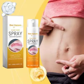Спрей для ухода за шрамами Fade Scar Разглаживающий спрей для ухода за кожей шрамов при беременности 20 мл Bee Care One Size