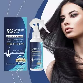 Спрей для ухода за волосами Питает волосы Массаж кожи головы Укрепляет волосы Восстанавливает кондиционер для волос 120 мл One Size синий