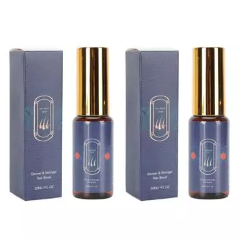 Спрей для ухода за волосами, стимулирующий рост, питательный, укрепляющий, длительный эффект для ежедневного использования, 30 мл х 2