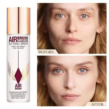 Спрей для укладки, Спрей для укладки, стойкий эффект макияжа Прозрачный набор для ежедневного макияжа 100 мл белый