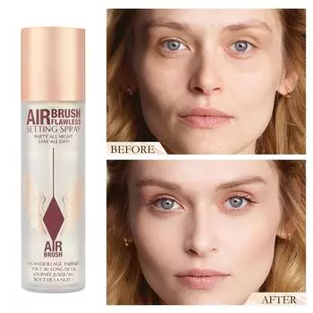 Спрей для укладки, Спрей для укладки, стойкий эффект макияжа Прозрачный набор для ежедневного макияжа 100 мл белый