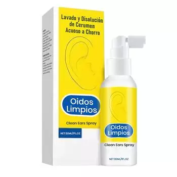 Спрей для ушей может улучшить ушную серу, предотвратить дискомфорт и помочь при ощущении заложенности уха. 30 мл One Size белый