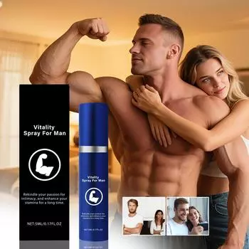 Спрей для усиления эрекции для мужчин, Спрей для повышения жизненной силы для мужчин, Спрей для длительного ухода для мужчин, 5 мл One Size
