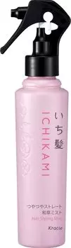 Спрей для выпрямления волос Ichikami Shiny Straight Japanese Herb Mist 150 мл Спрей для укладки волос Уход за вьющимися волосами Сухой поврежденный уход Восстановление |