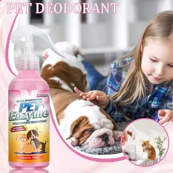 Спрей для животных, готовый к использованию дезодорант для домашних животных от сильных запахов выделений, спреи, дезодорант для фекалий и мочи, безопасный, неферментативный дезодорант для собак и кошек One Size