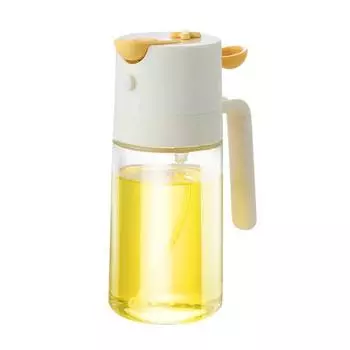 Спрей-дозатор для оливкового масла 460 мл, бутылка-спрей для контроля масла с форсункой высокого давления белый