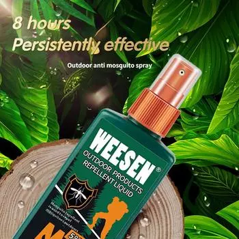 Спрей от насекомых, долговечный репеллент от комаров для кемпинга, уличный репеллент от комаров, безопасный для взрослых и детей, портативный репеллент от комаров Deet