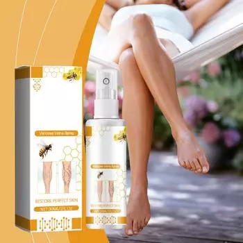 Спрей от варикозного расширения вен Спрей от варикозного расширения вен для удаления варикозных вен Спрей от сосудистых звездочек Спрей от сосудистых звездочек Спрей от варикозного расширения вен для лечения боли в ногах 30 мл One Size